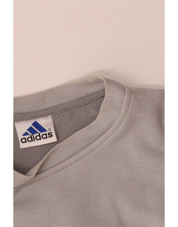 Adidas Mens Top Manga Longa Grande Cinza