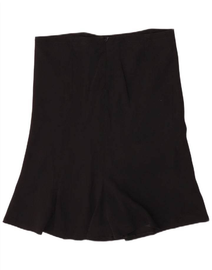 Saia evasê feminina Alexander Mcqueen IT 46 grande W34 L25 preta clássica