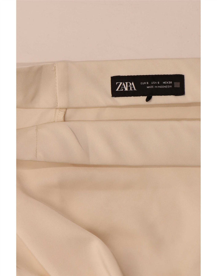 Saia maxi feminina Zara pequena W26 poliéster bege