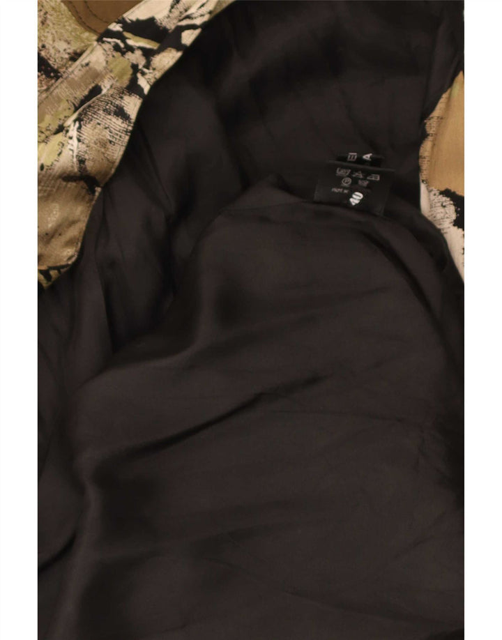Gerry Weber Jaqueta bomber feminina superdimensionada UE 40 médio cáqui floral modal