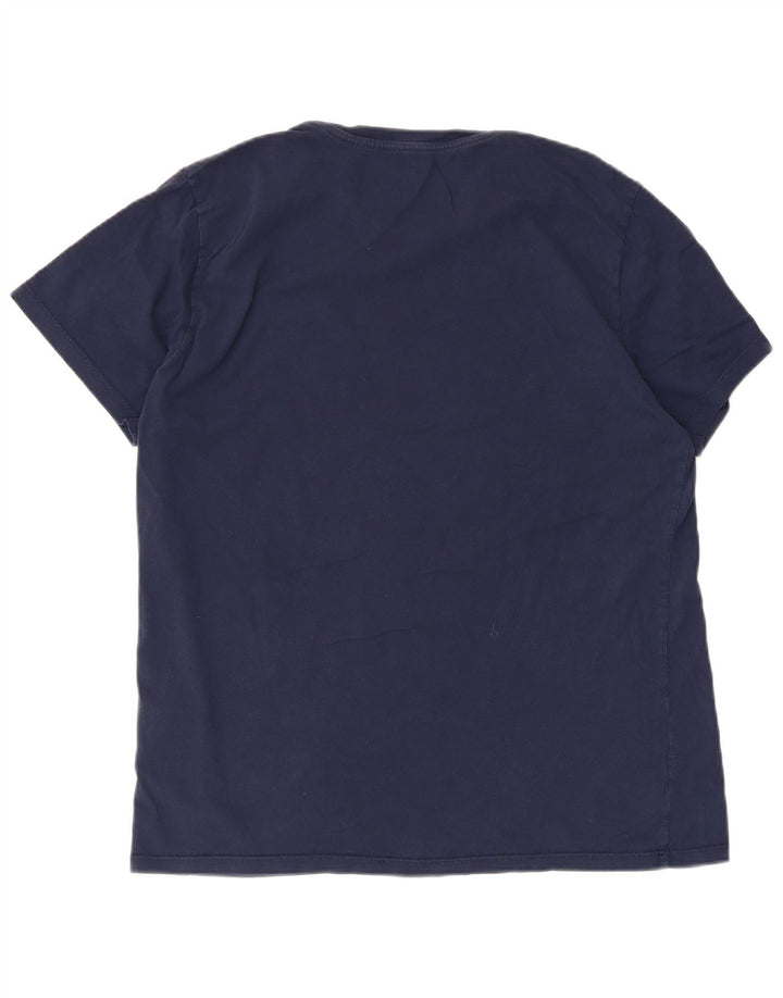Camiseta gráfica masculina Levi's Top grande algodão azul marinho