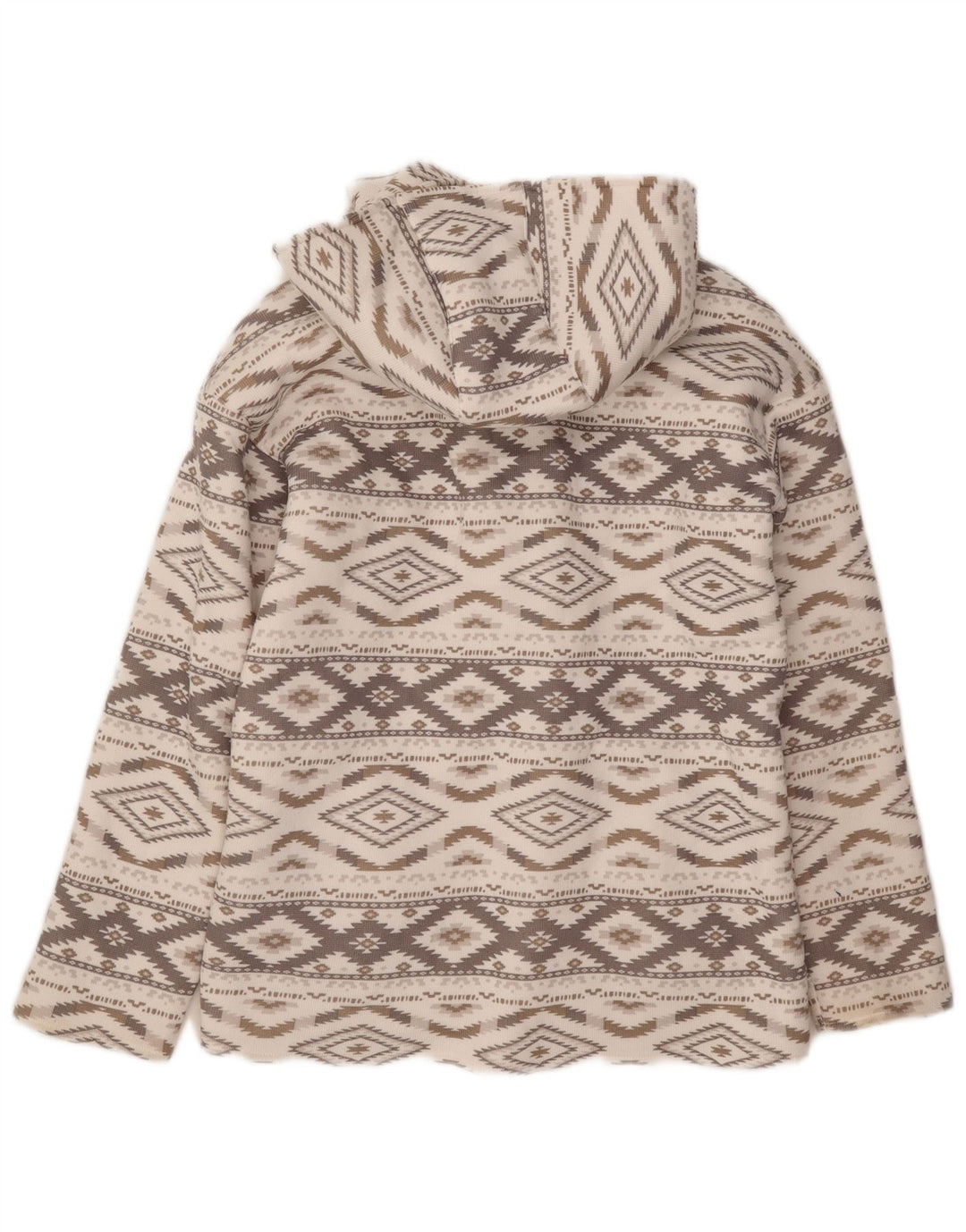 Jaqueta Hurley Feminina Oversized Duffle UK 6 XS Cinza Argyle/Diamond Aztec