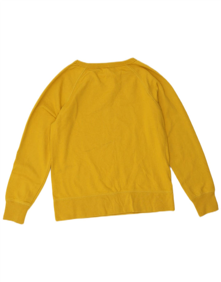 Moletom feminino Gap Jumper UK 10 pequeno algodão amarelo