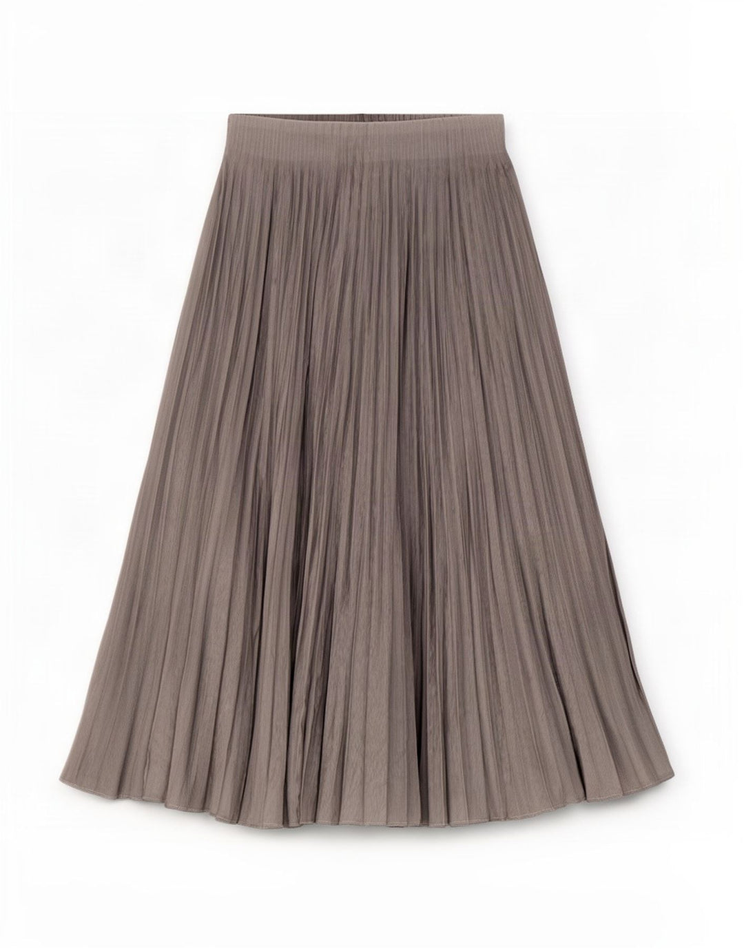 Saia plissada feminina Zara XS W24 poliéster cinza