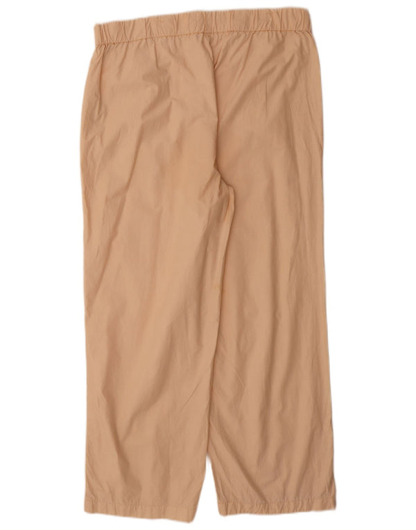 Calça feminina reta casual Marks & Spencer Reino Unido 14 grande W34 L29 bege