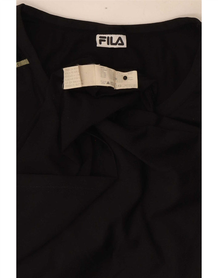 Fila Mens Graphic Vest Top Pequeno Poliamida Preta
