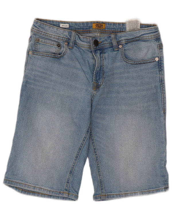 Shorts jeans masculinos Jack & Jones 12-13 anos W32 algodão azul