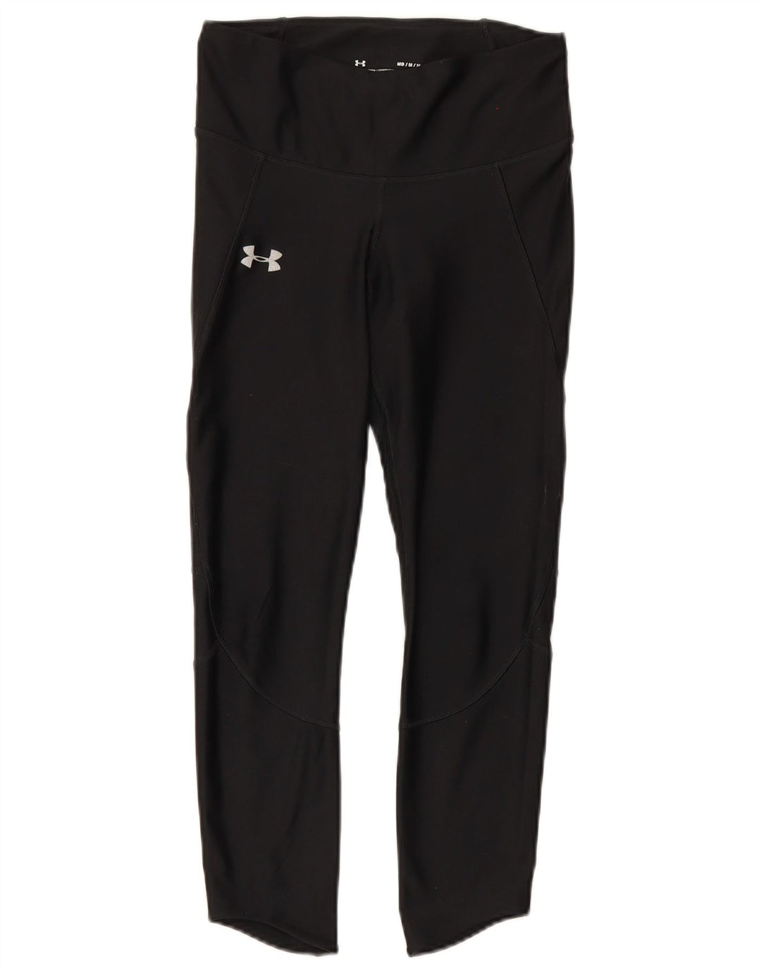Under Armour Womens Heat Gear Leggings UK 12 poliéster preto médio