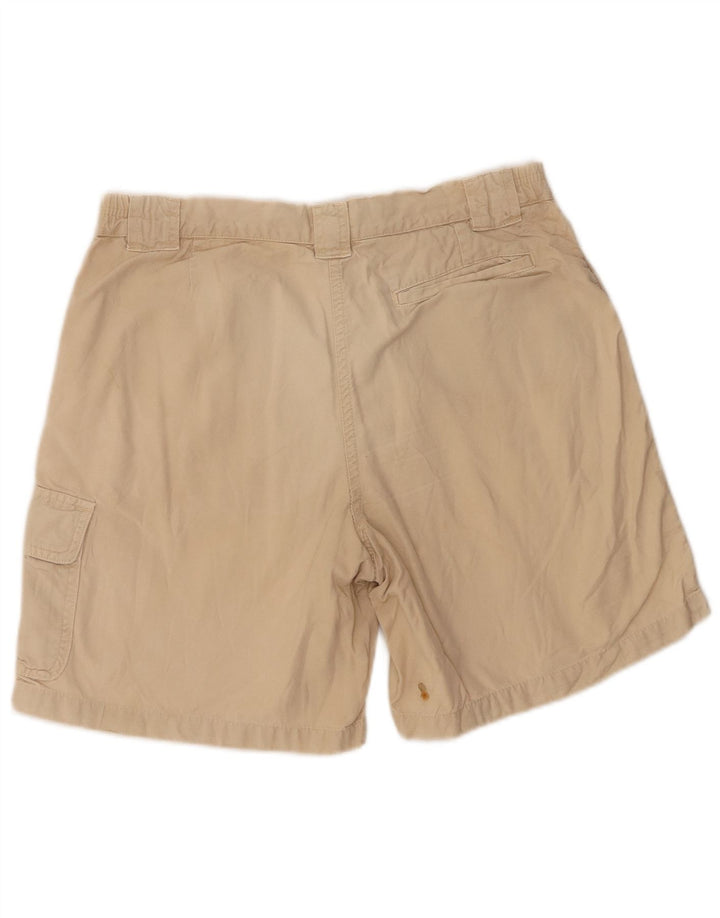 Shorts cargo feminino Murphy & Nye W33 grande algodão bege