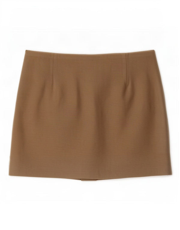 Mini saia feminina Zara XS W24 bege