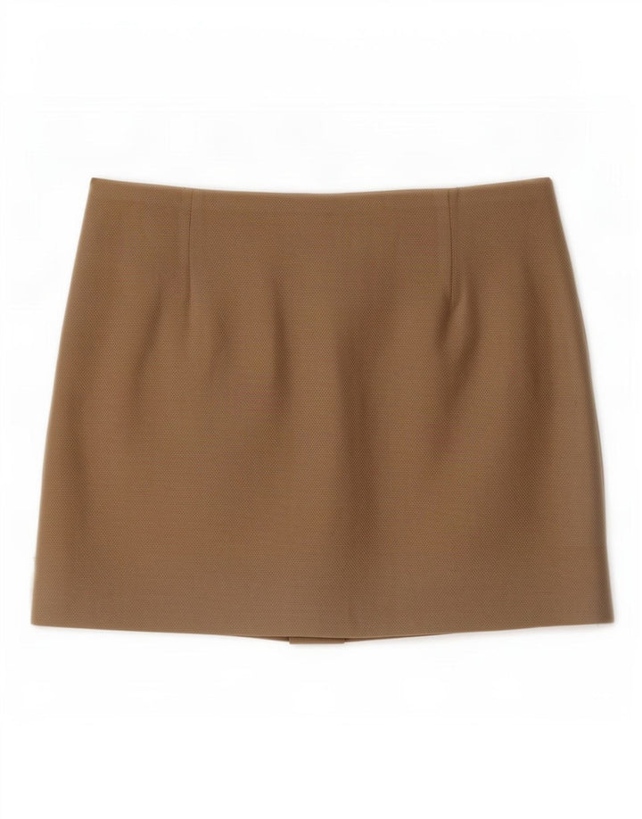 Mini saia feminina Zara XS W24 bege