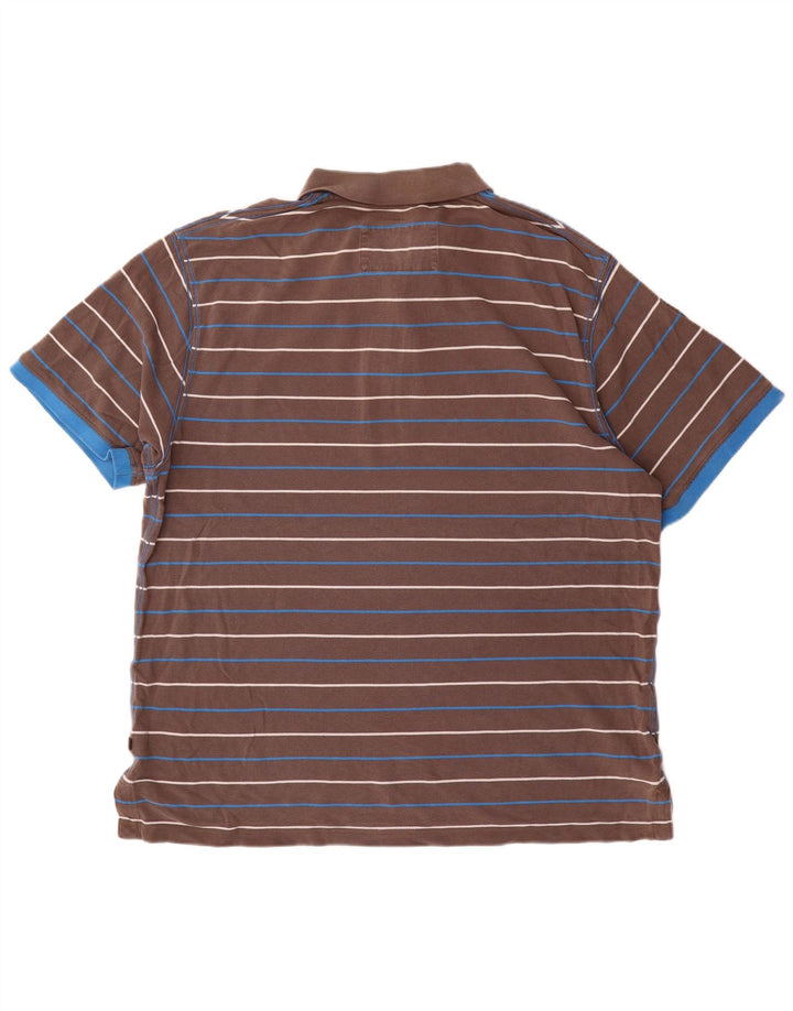 Camisa polo masculina Boden 2XL algodão listrado cinza