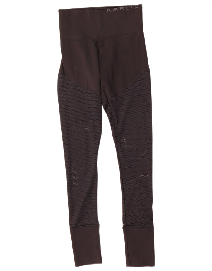 Leggings Adidas Femininas UK 8/10 Pequenas Pretas