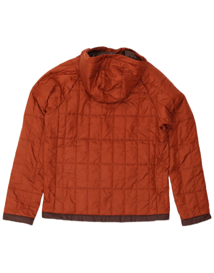 Jaqueta masculina acolchoada com capuz The North Face UK 38 marrom médio