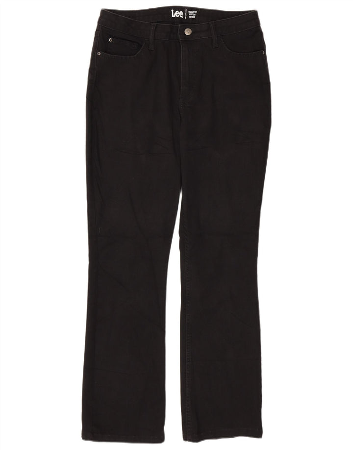 Calça jeans feminina LEE cintura média regular fit W32 L30 preta