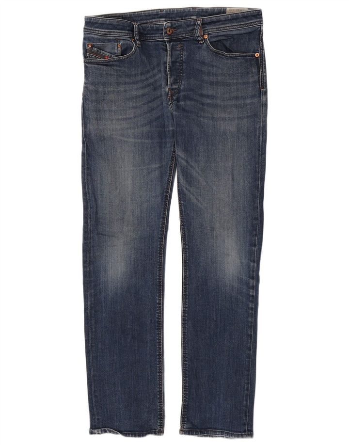 Diesel Masculino Waykee Regular Straight Jeans W33 L34 Azul Algodão