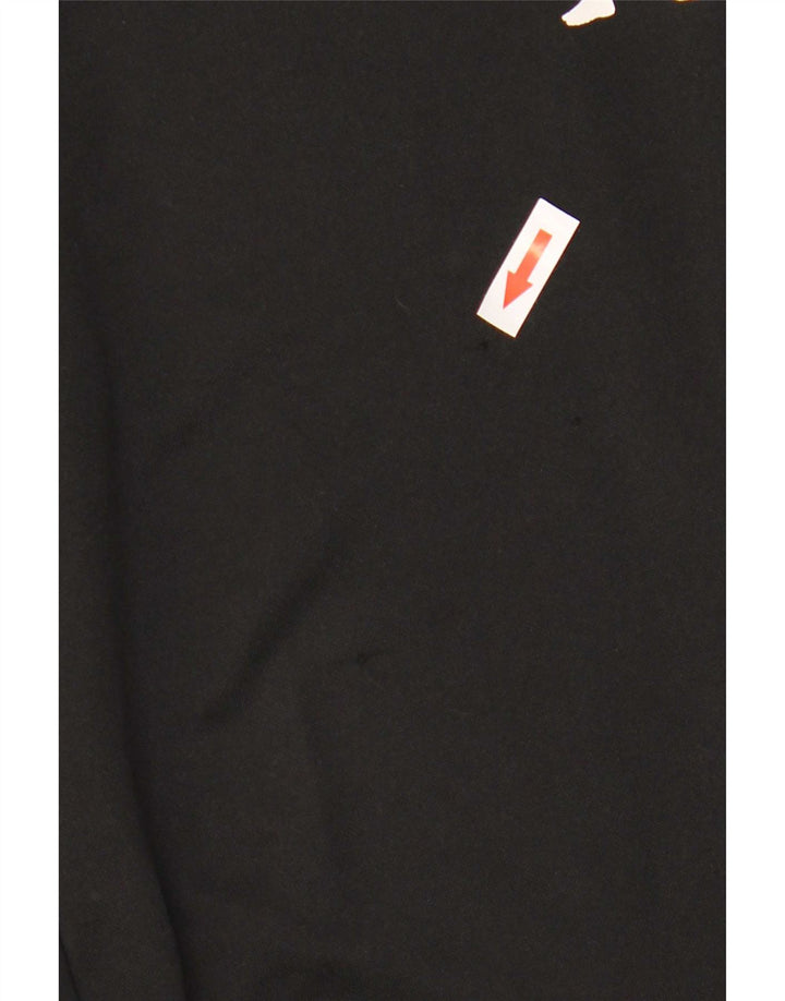 Calça de treino masculina Kappa Graphic preto médio poliéster