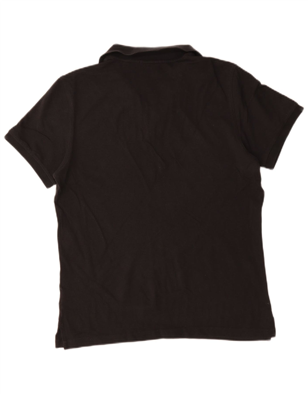 Camisa polo masculina regular Gant de algodão preto médio