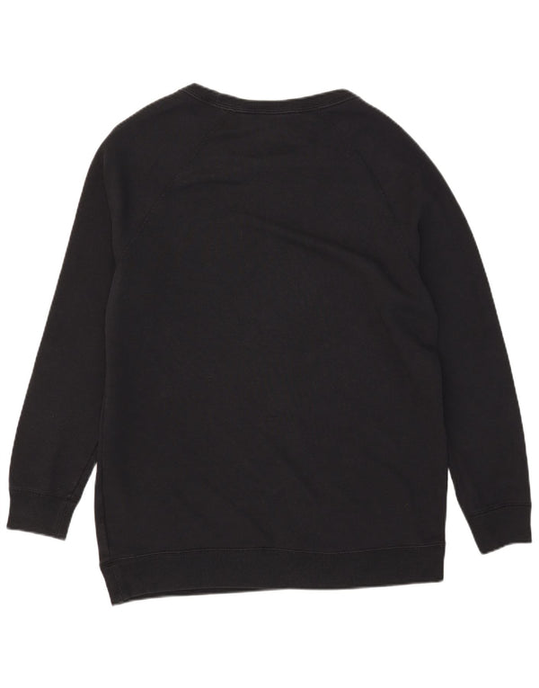 Nike masculino gráfico moletom jumper médio algodão preto
