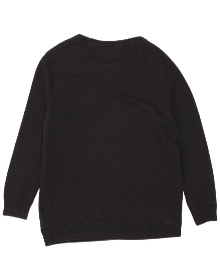 Nike masculino gráfico moletom jumper médio algodão preto