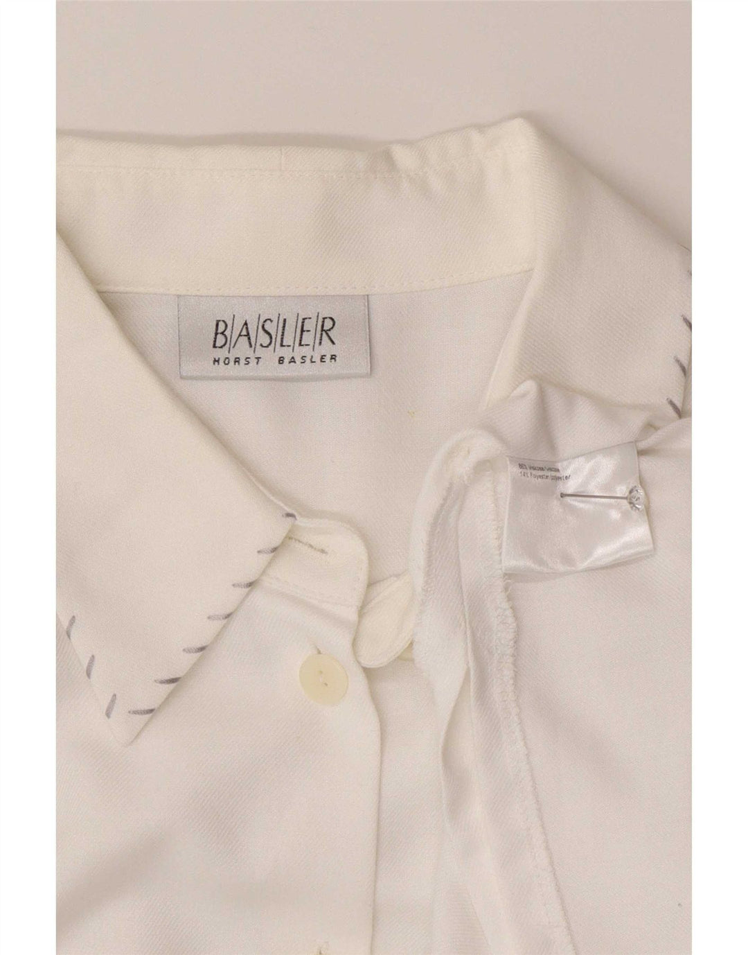 Blusa feminina Basler EU 44 XL branca viscose