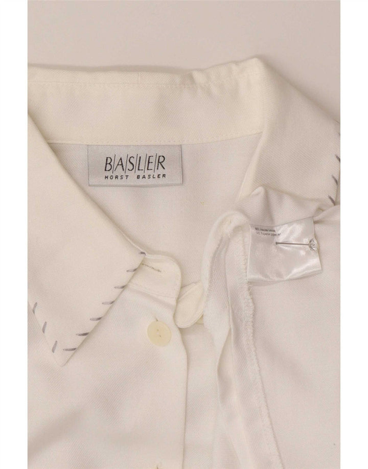 Blusa feminina Basler EU 44 XL branca viscose