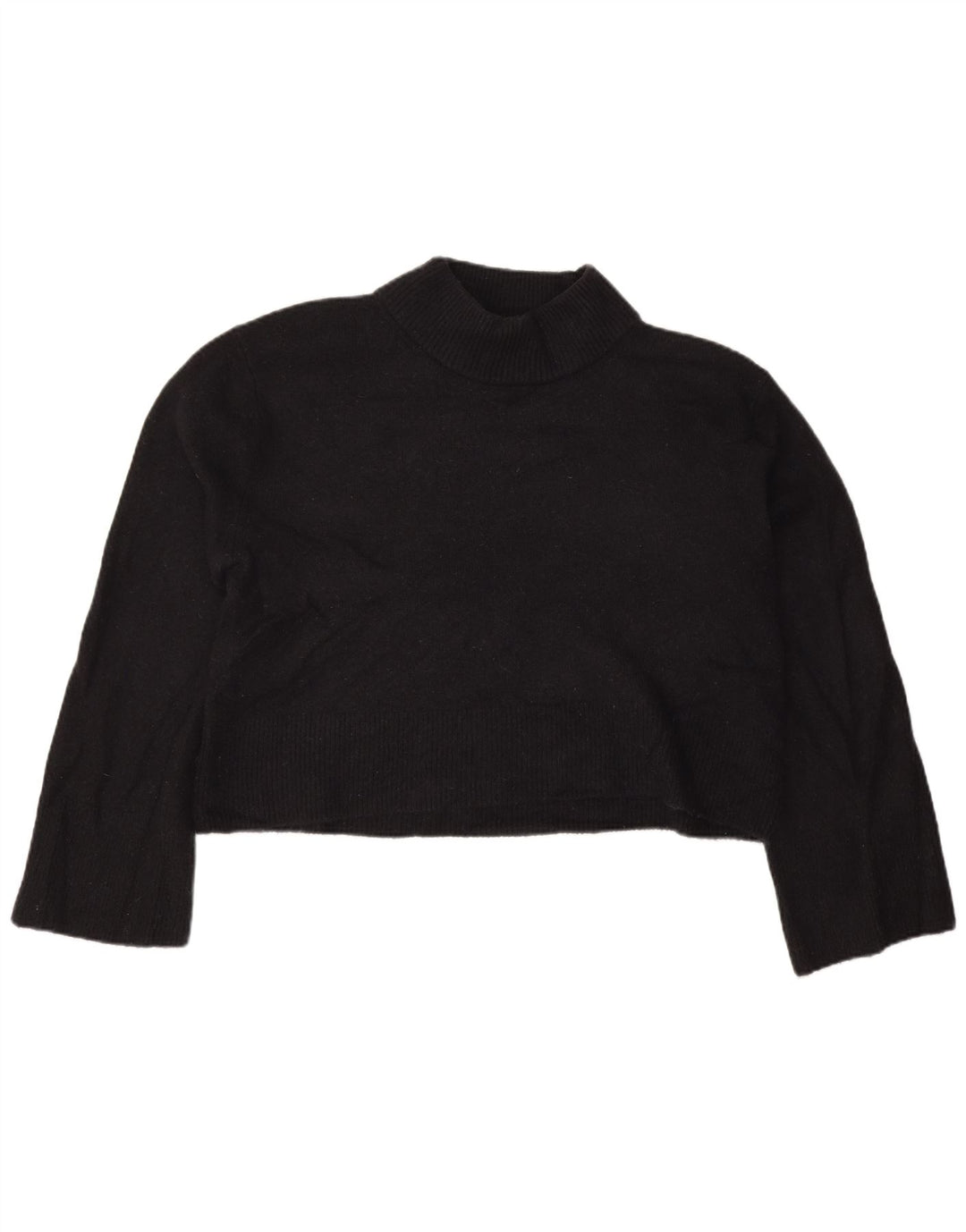 J. CREW Suéter feminino grande com gola tartaruga e gola redonda Reino Unido 10 pequeno preto