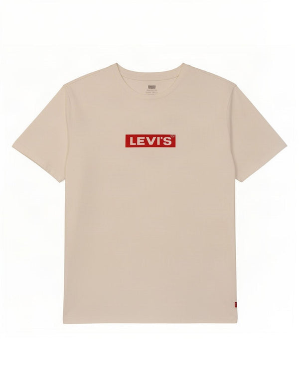 Camiseta gráfica masculina Levi's Top grande de algodão branco