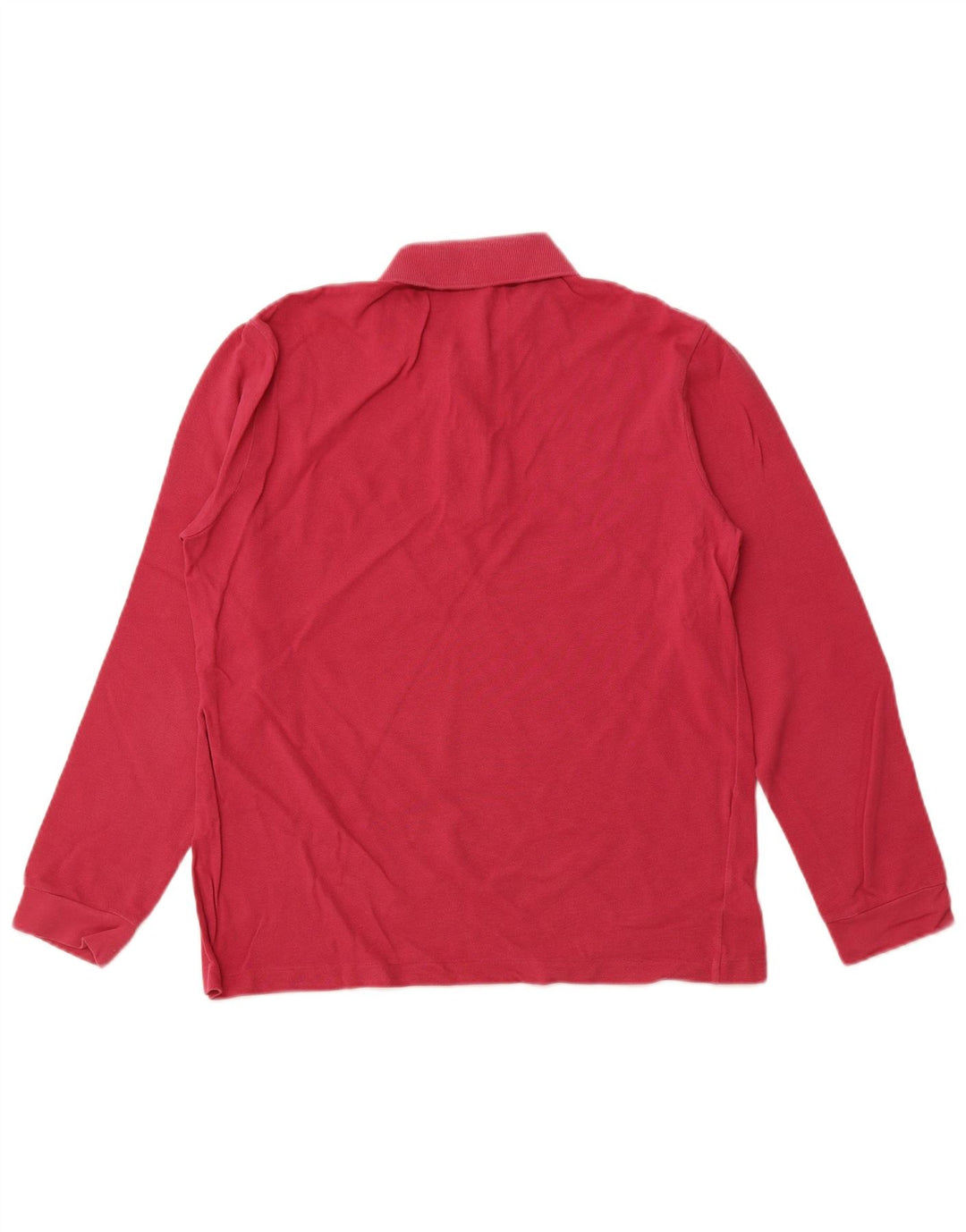 Camisa polo masculina de manga comprida LACOSTE tamanho 3 pequeno algodão rosa