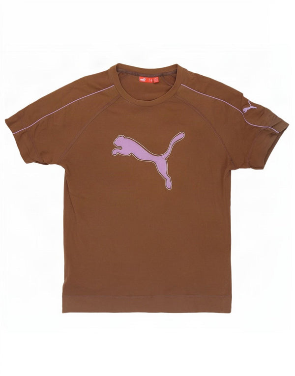 Puma Camiseta Masculina Graphic Top Marrom Médio