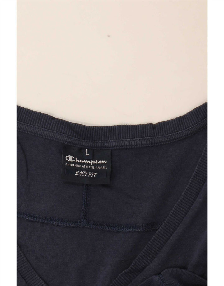Colete feminino Champion UK 14 grande azul marinho