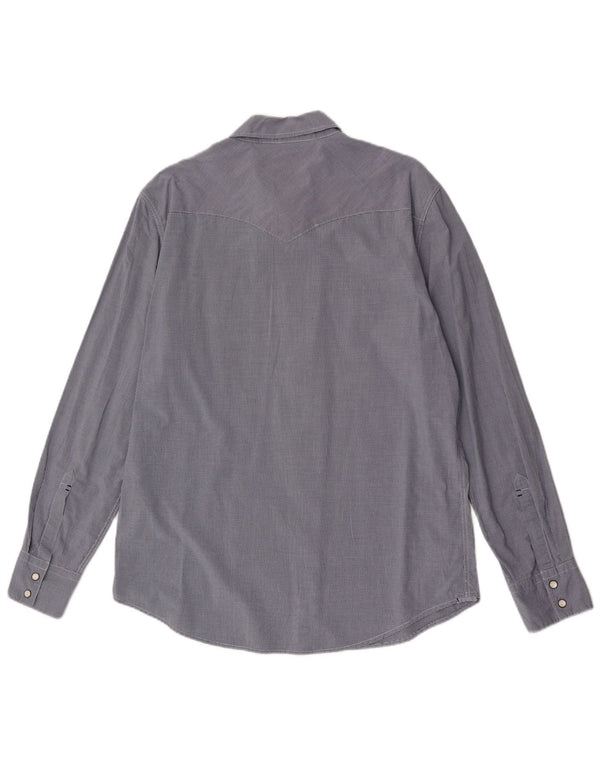 Camisa masculina Slim Fit Levi's grande algodão guingão azul marinho