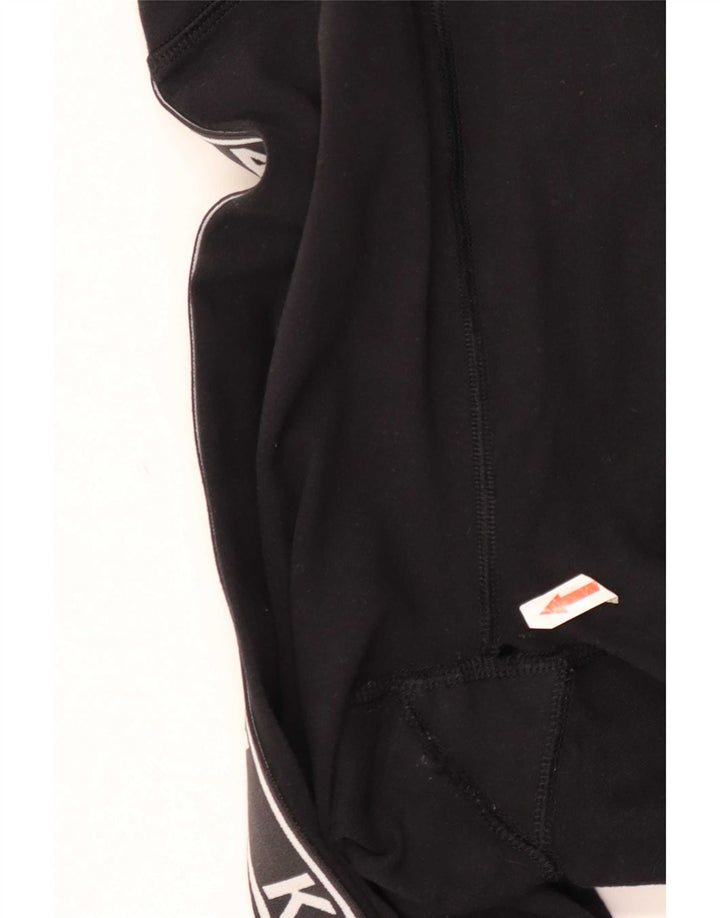 Leggings femininas Kangol gráficas UK 12 algodão preto médio