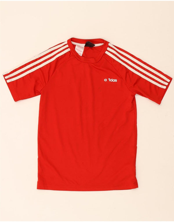 Adidas Boys T-Shirt Top 11-12 Years Red Cotton