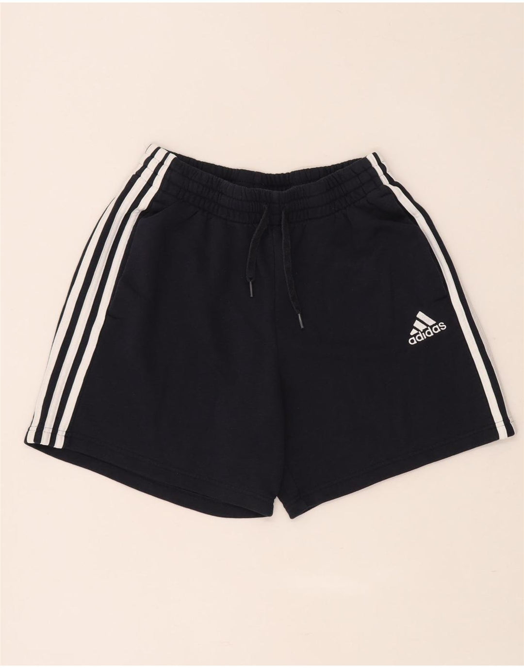 Adidas Mens Sport Shorts Médio Azul Marinho Algodão