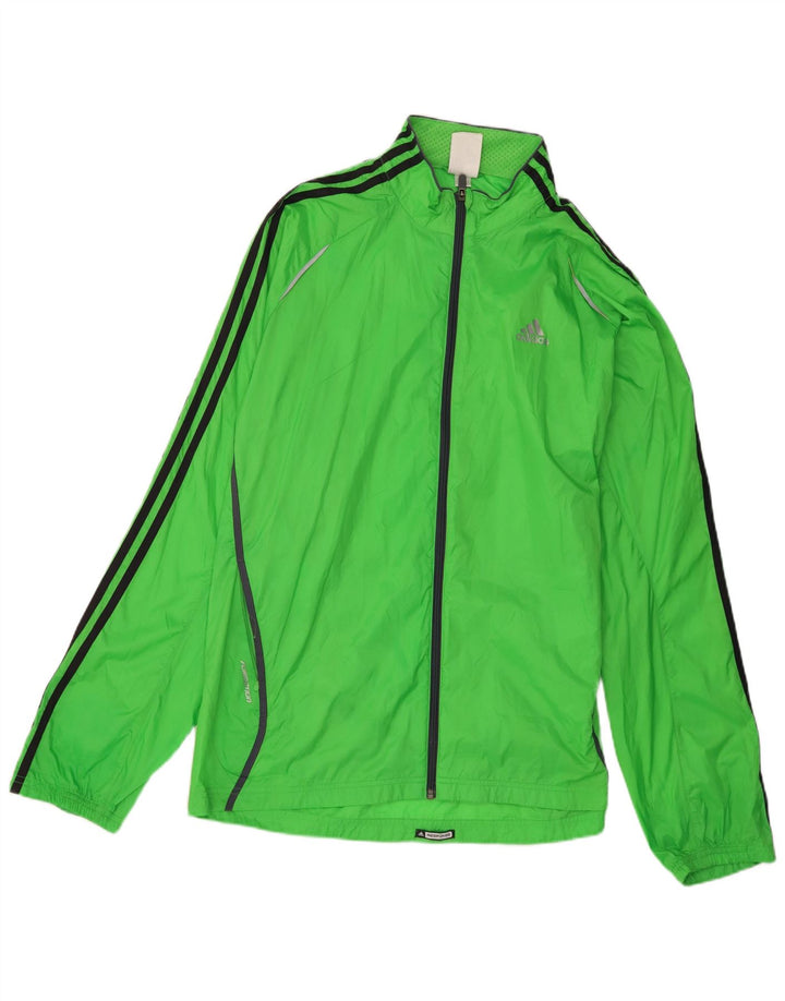 Jaqueta de chuva masculina Adidas UK 40 grande nylon verde