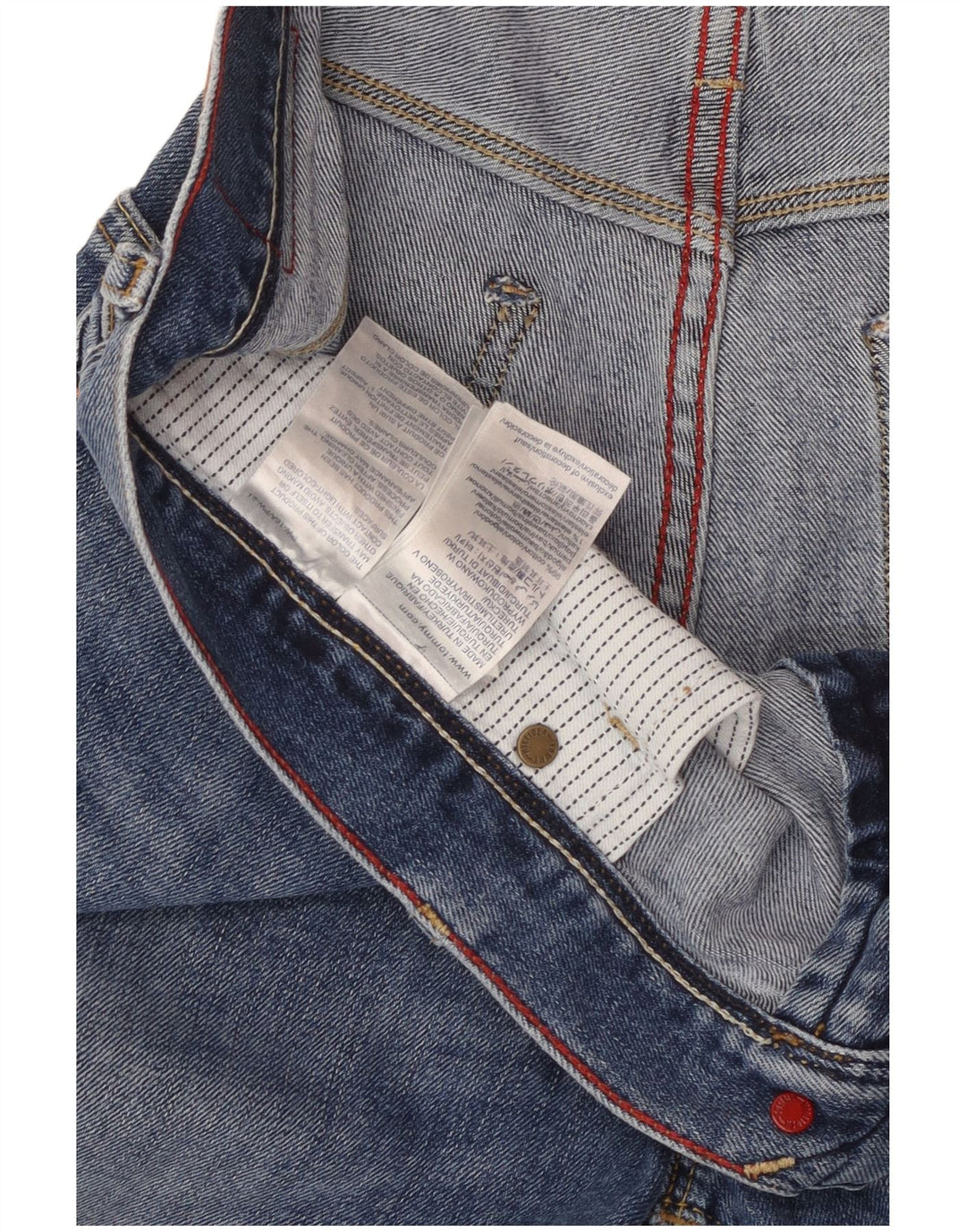 TOMMY HILFIGER Masculino Bleecker Slim Jeans W33 L34 Azul Algodão