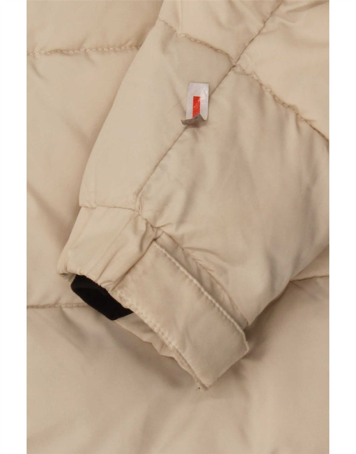 Casaco acolchoado com capuz feminino KHUJO UK 10 pequeno poliéster branco