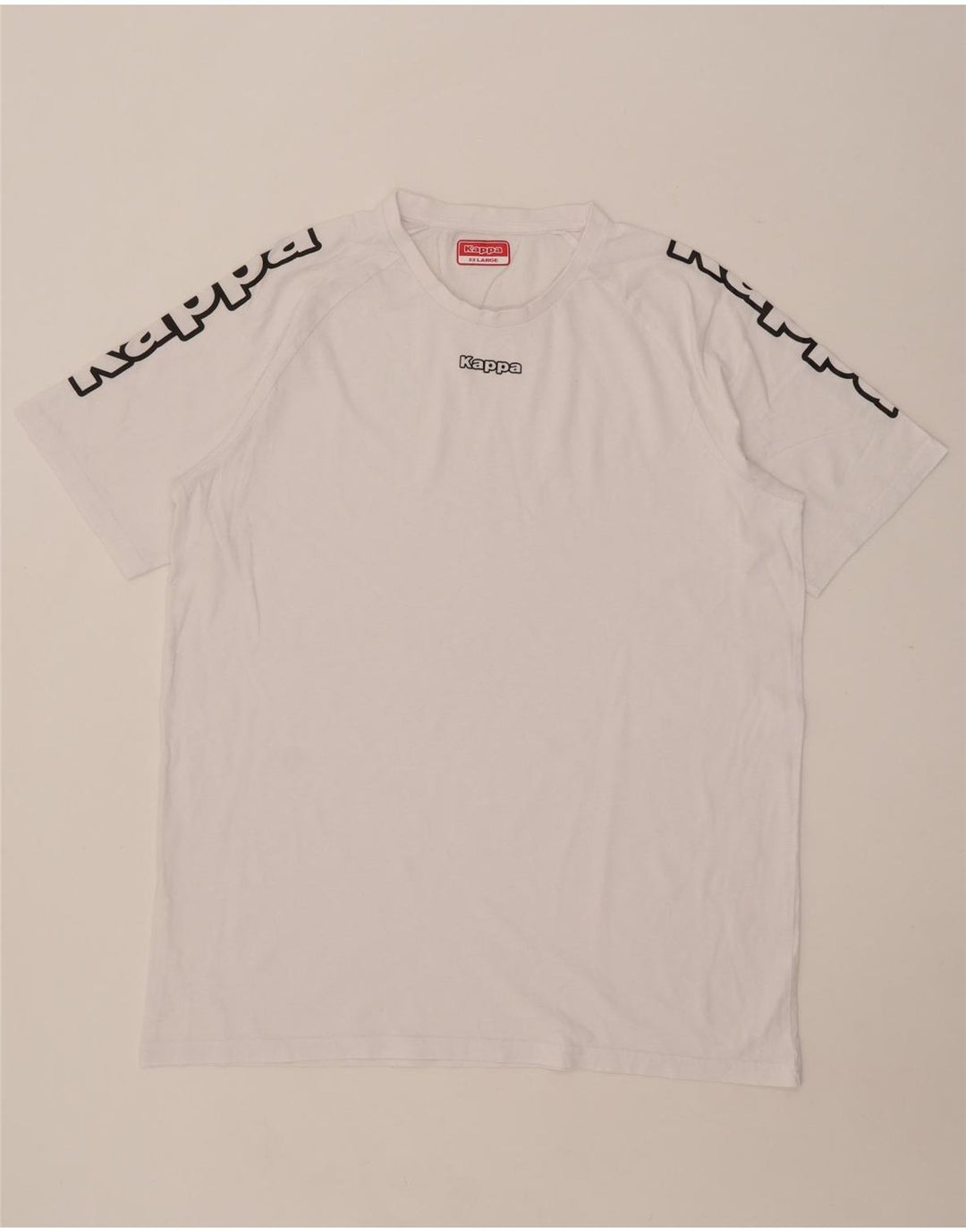 Camiseta gráfica masculina Kappa Top 2XL branca