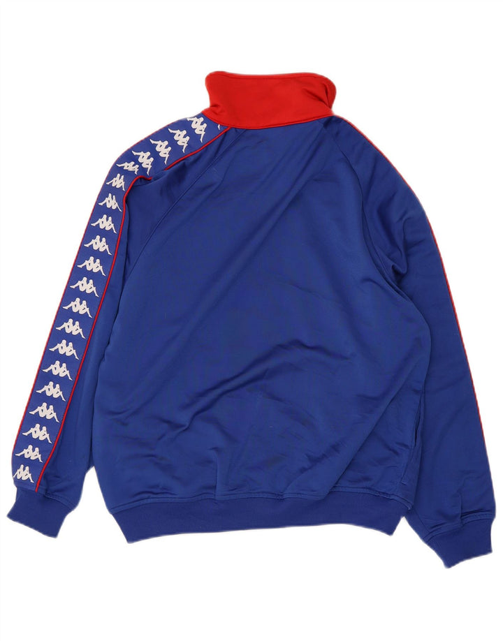 Jaqueta KAPPA Boys Graphic Tracksuit 11-12 Anos XL Azul Poliéster