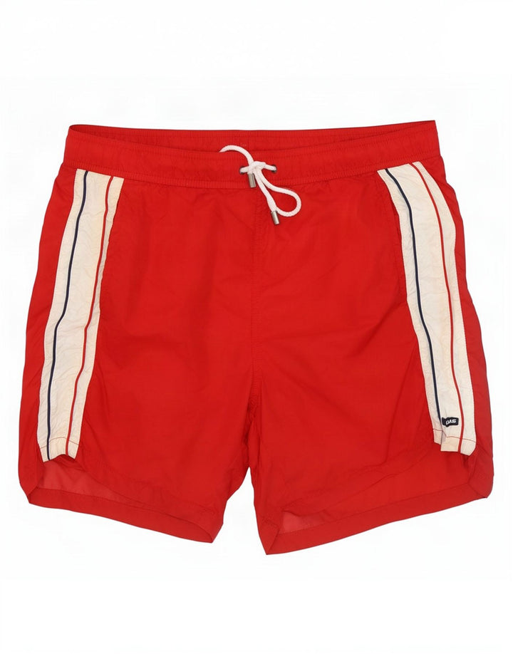 Shorts de natação masculino Gas médio vermelho Colourblock poliamida