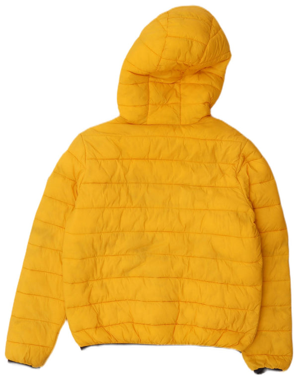 Tommy Hilfiger Jaqueta masculina com capuz regular fit acolchoada Reino Unido 38 Médio Amarelo