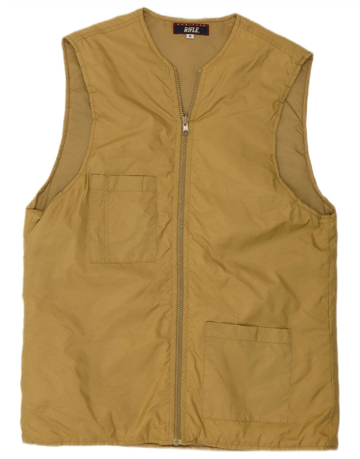 Rifle Mens Heritage Utility Gilet UK 38 Poliamida Bege Médio
