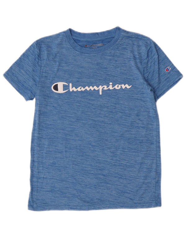 Camiseta Champion Boys Graphic 10-11 Anos Azul Poliéster