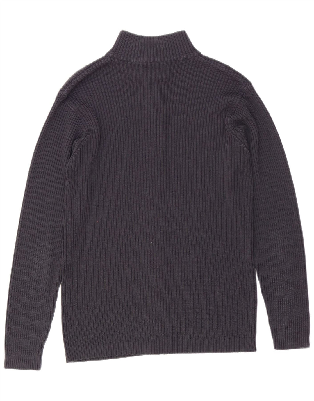 Suéter cardigã masculino VINTAGE grande acrílico azul marinho