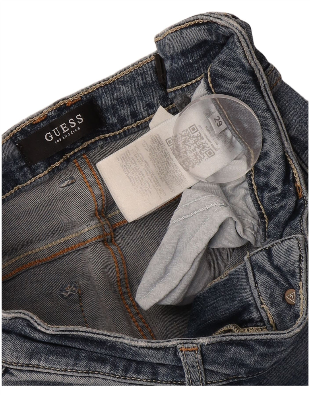 Guess Feminino Annette Skinny Jeans W29 L26 Azul Algodão