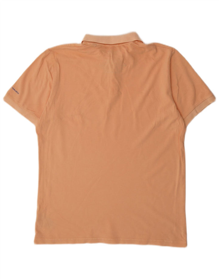Camisa polo masculina Scotch & Soda grande algodão laranja
