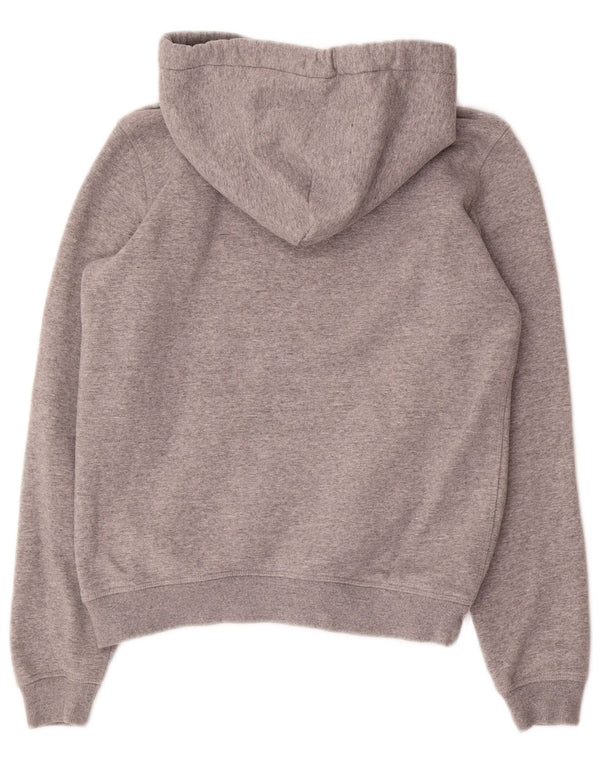 Jack Wills moletom feminino com capuz grande e gráfico UK 8 pequeno algodão cinza