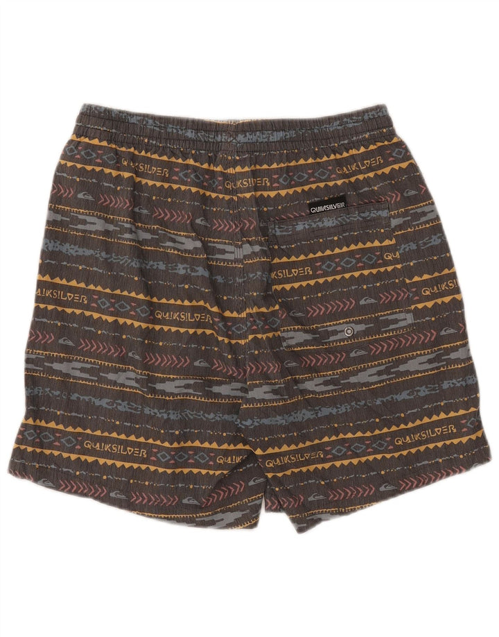 Shorts de natação masculino Quiksilver pequeno poliéster listrado multicolorido