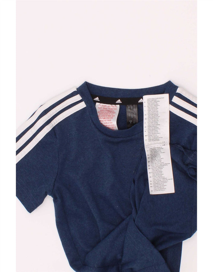 Camiseta Adidas Menino Aeroready Top 2-3 Anos Azul Poliéster